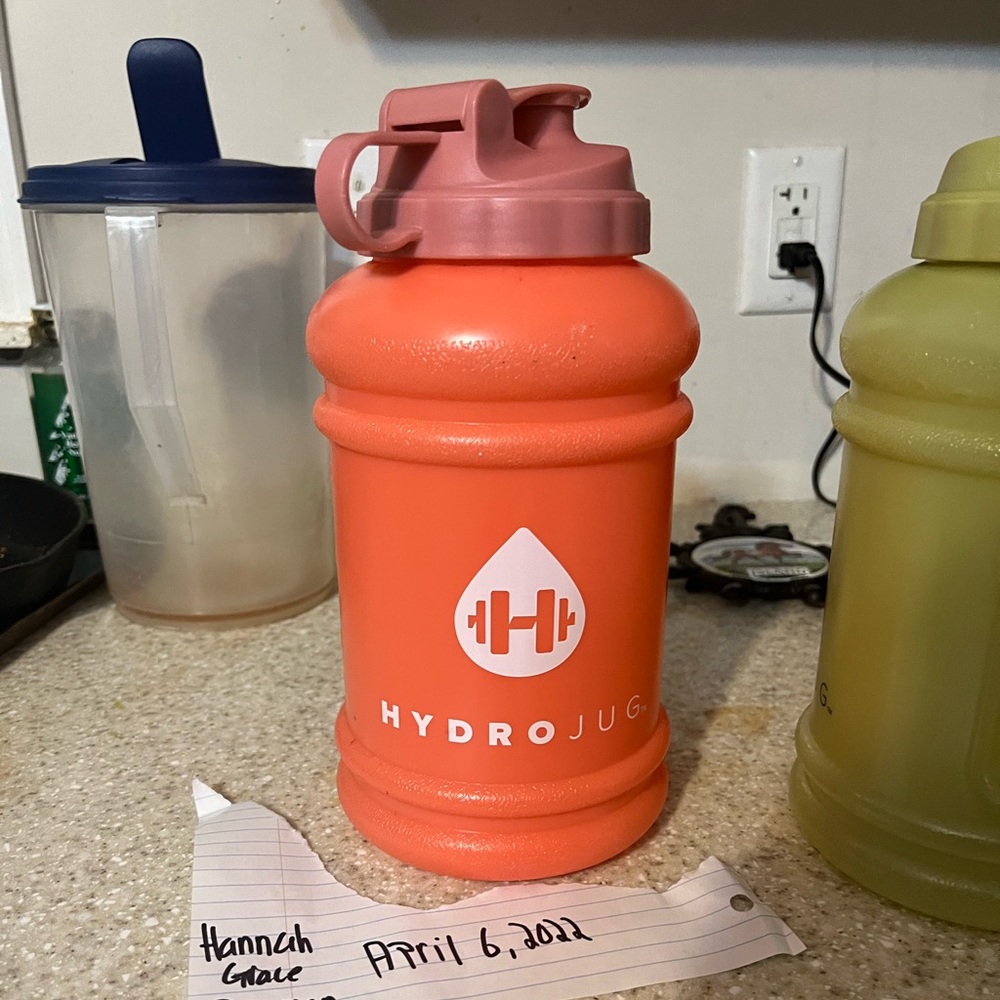 Hydrojug hot coral with blush lid